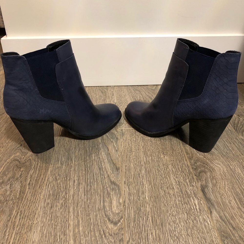 Navy Ankle Booties